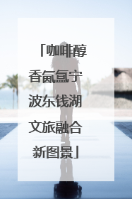 咖啡醇香氤氲宁波东钱湖文旅融合新图景